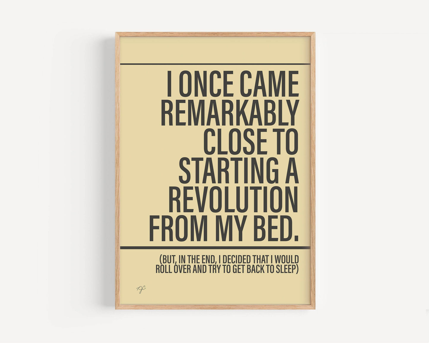 Don't Look Back in Anger print