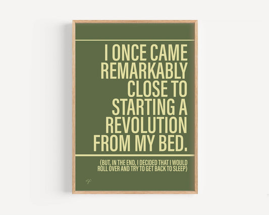 Don't Look Back in Anger print