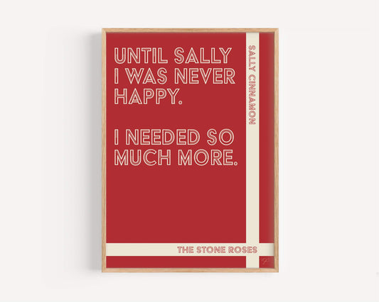 Sally Cinnamon - The Stone Roses - Art Print