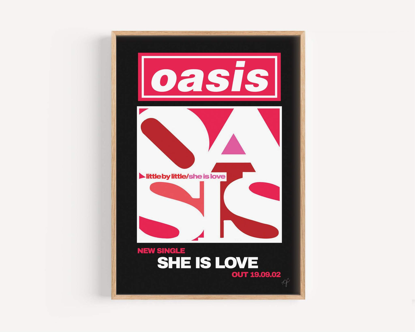 Oasis She Is Love print