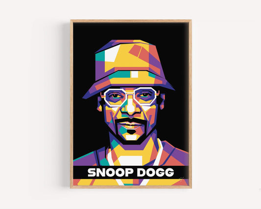 Snoop Dogg print produced on high quality matte luxury fine art paper.