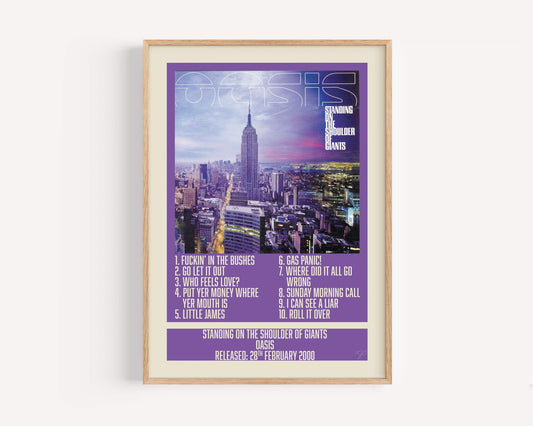 Standing on the Shoulder of Giants - Oasis - Album Print