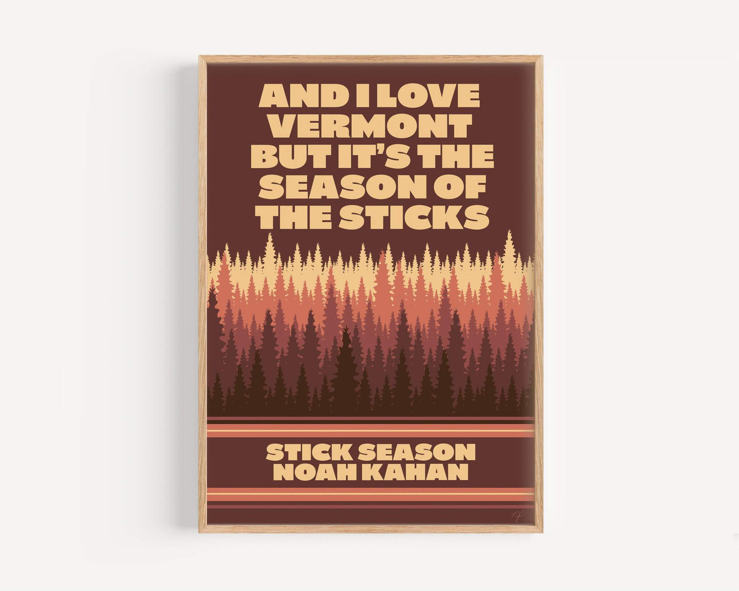 Stick Season - Noah Kahan - Art Print