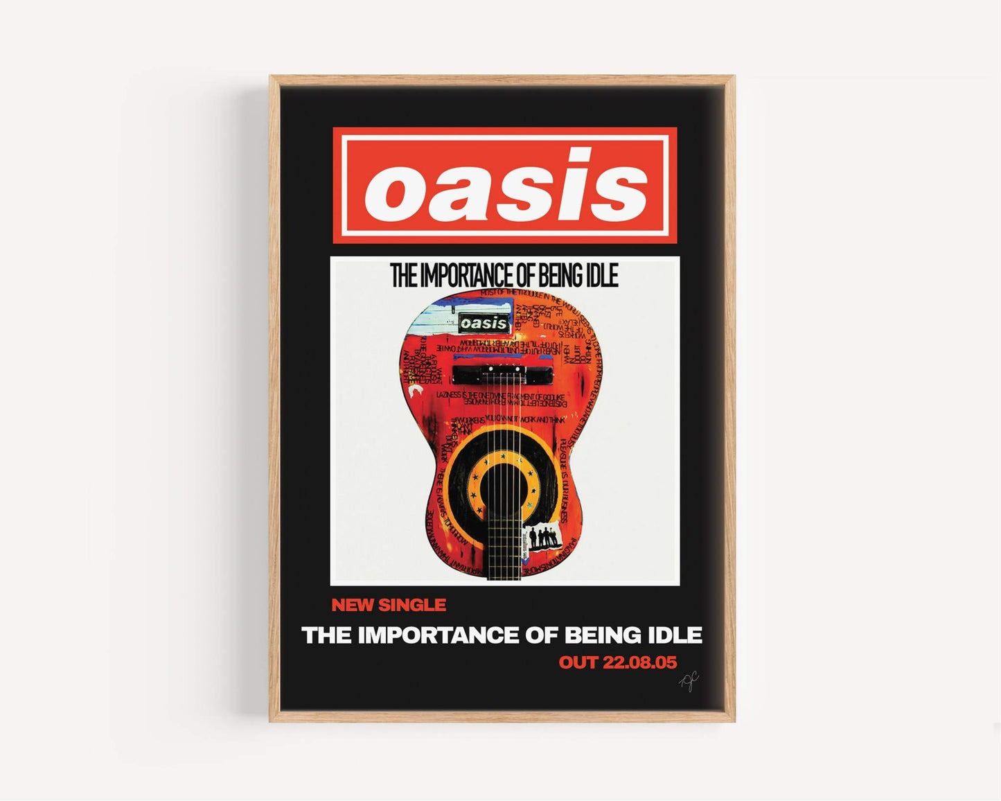 Oasis The Importance of Being Idle print