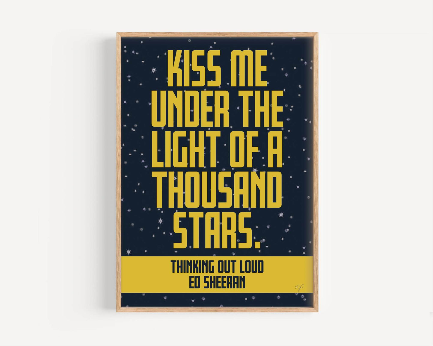 Thinking Out Loud - Ed Sheeran - Art Print