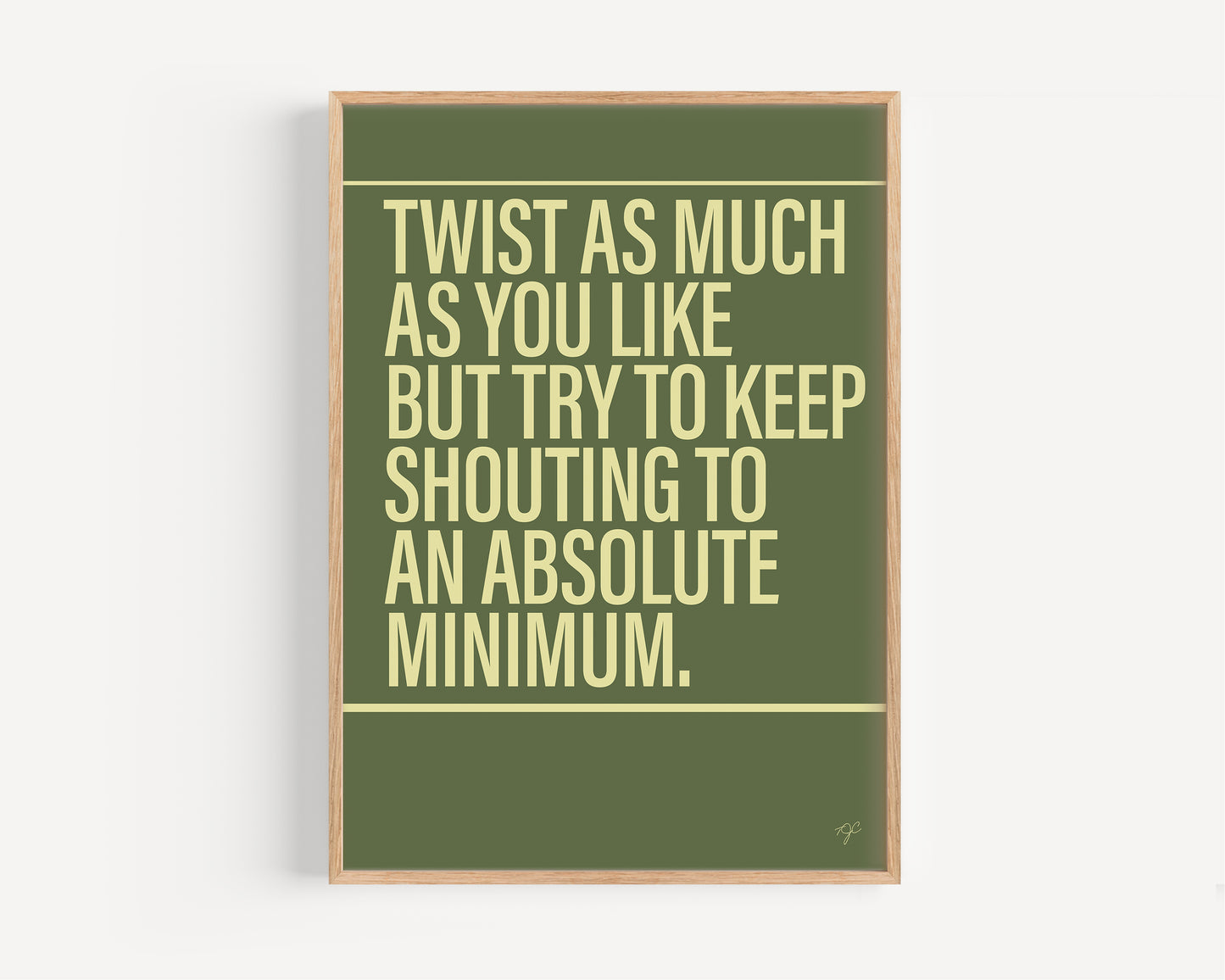 Twist & Shout - Framed Print