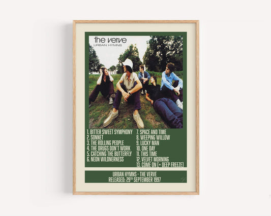 Urban Hymns - The Verve - Album Print