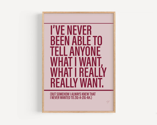 Wannabe Spice Girls - Framed Print