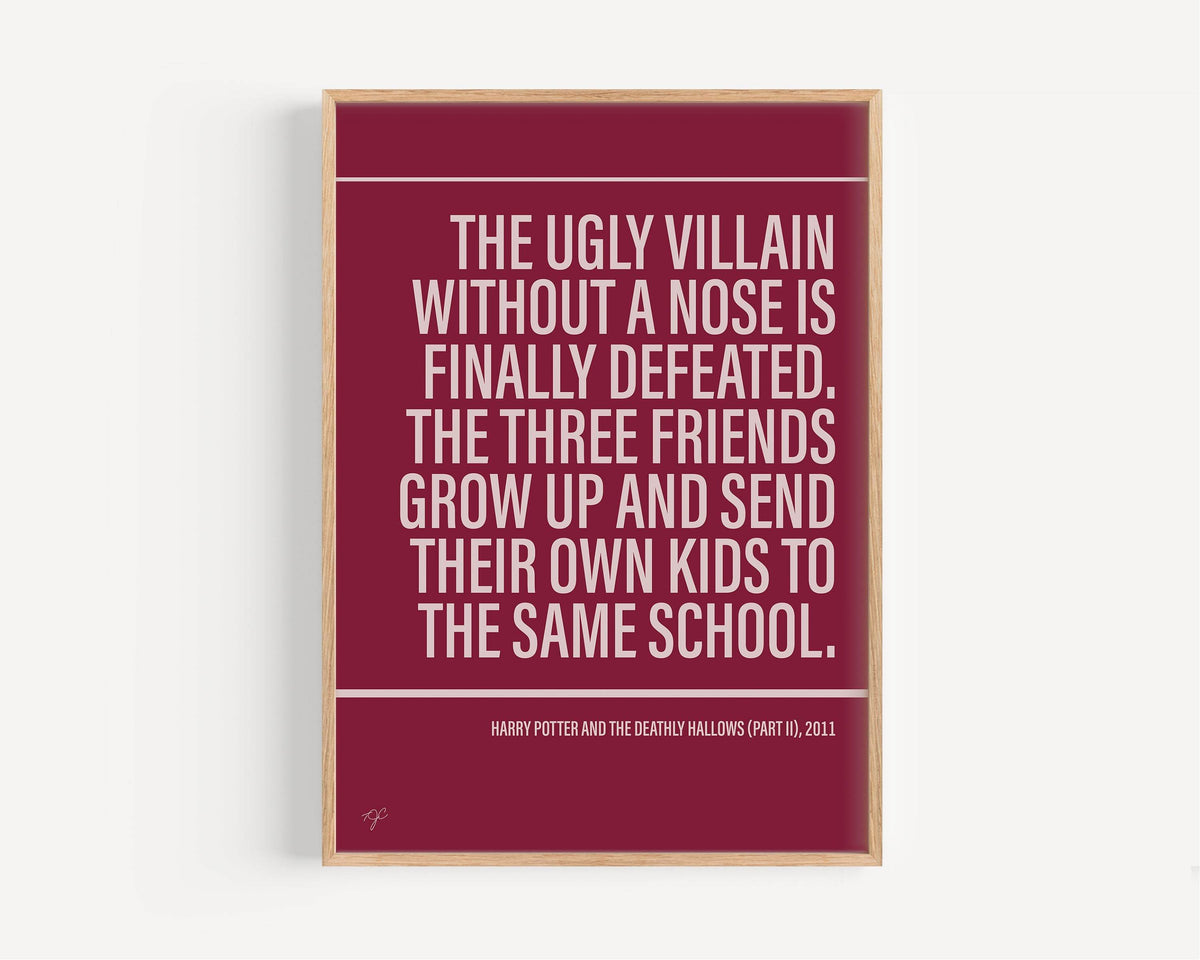 Deathly Hallows Part 2 print - Rose Gold
