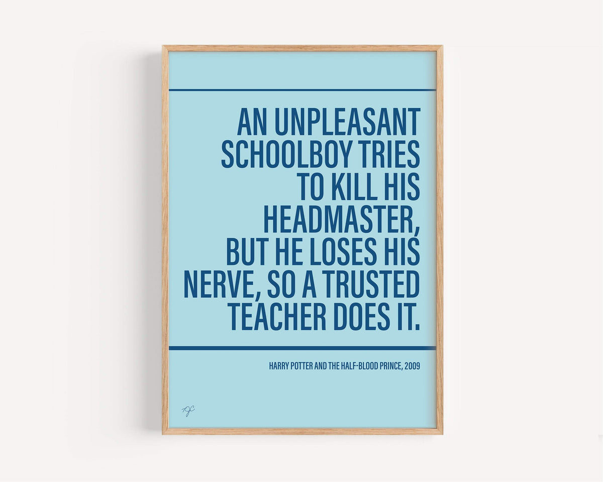 Half-Blood Prince print - Light Blue