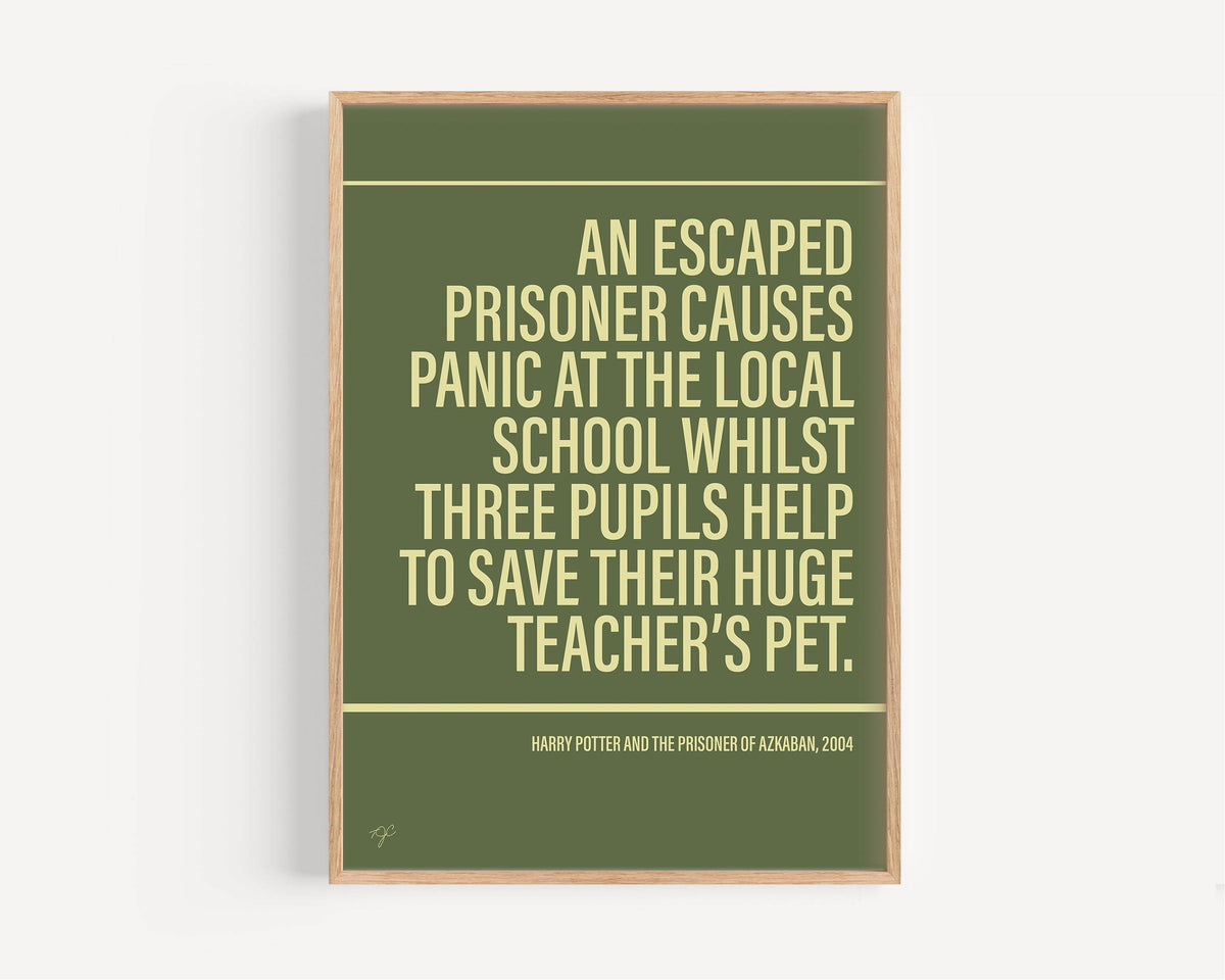 Prisoner of Azkaban print - Khaki