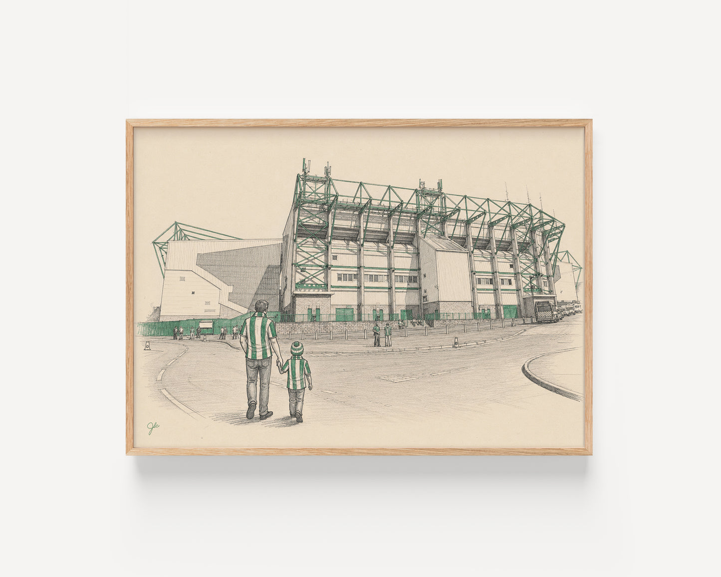 Hibernian FC Easter Road football wall art print