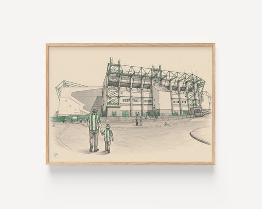 Hibernian FC Easter Road football wall art print