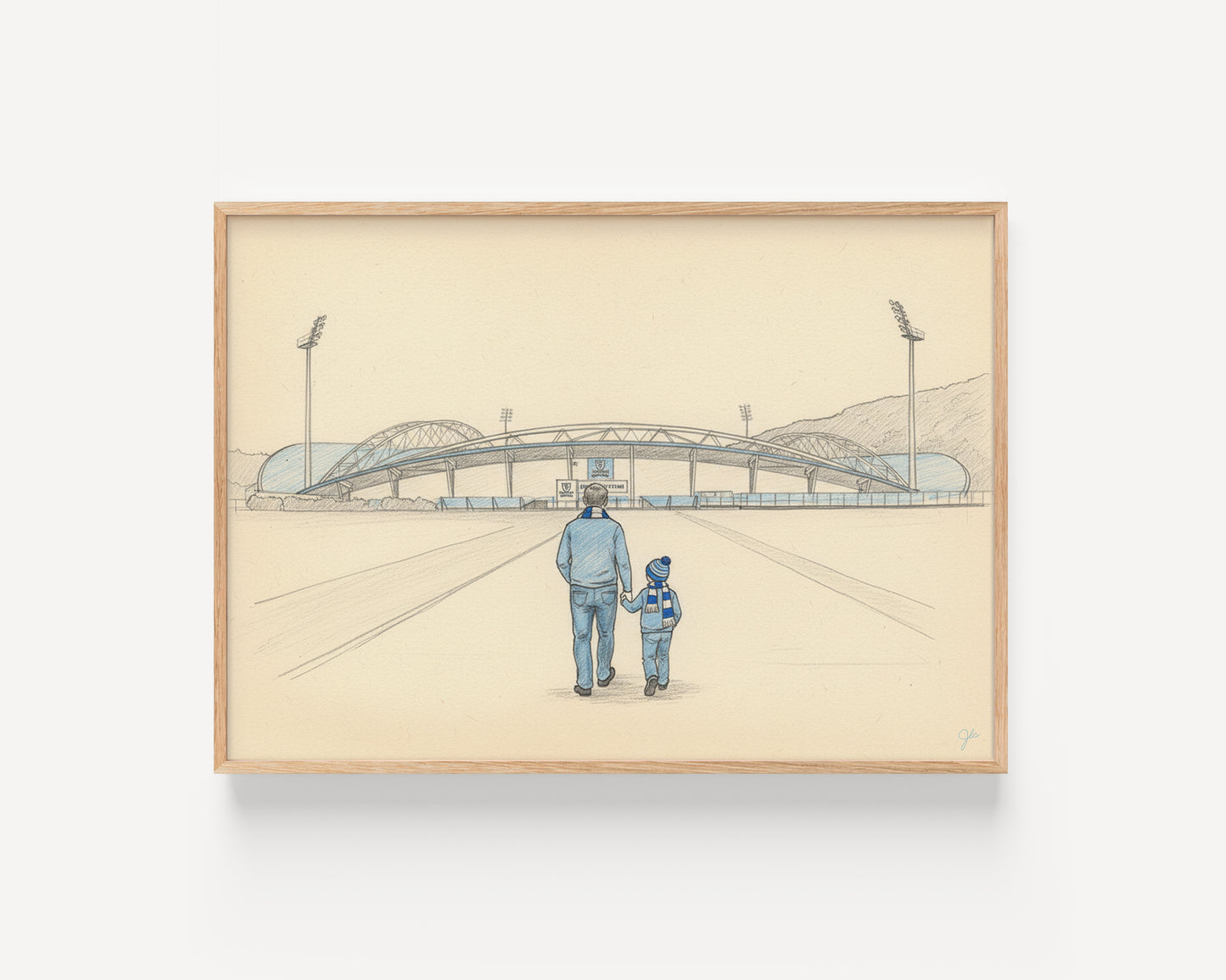Huddersfield Town FC Kirklees Stadium football wall art print