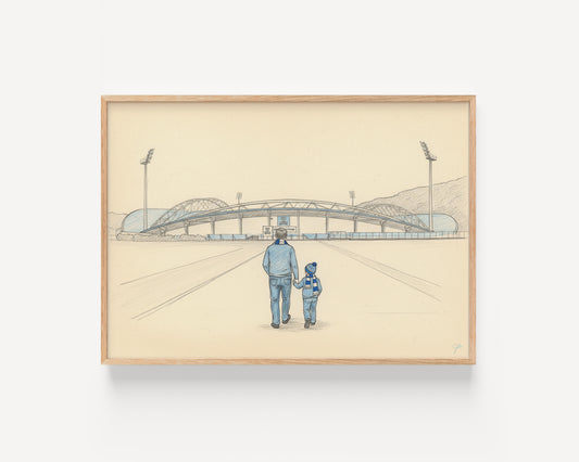 Huddersfield Town FC Kirklees Stadium football wall art print