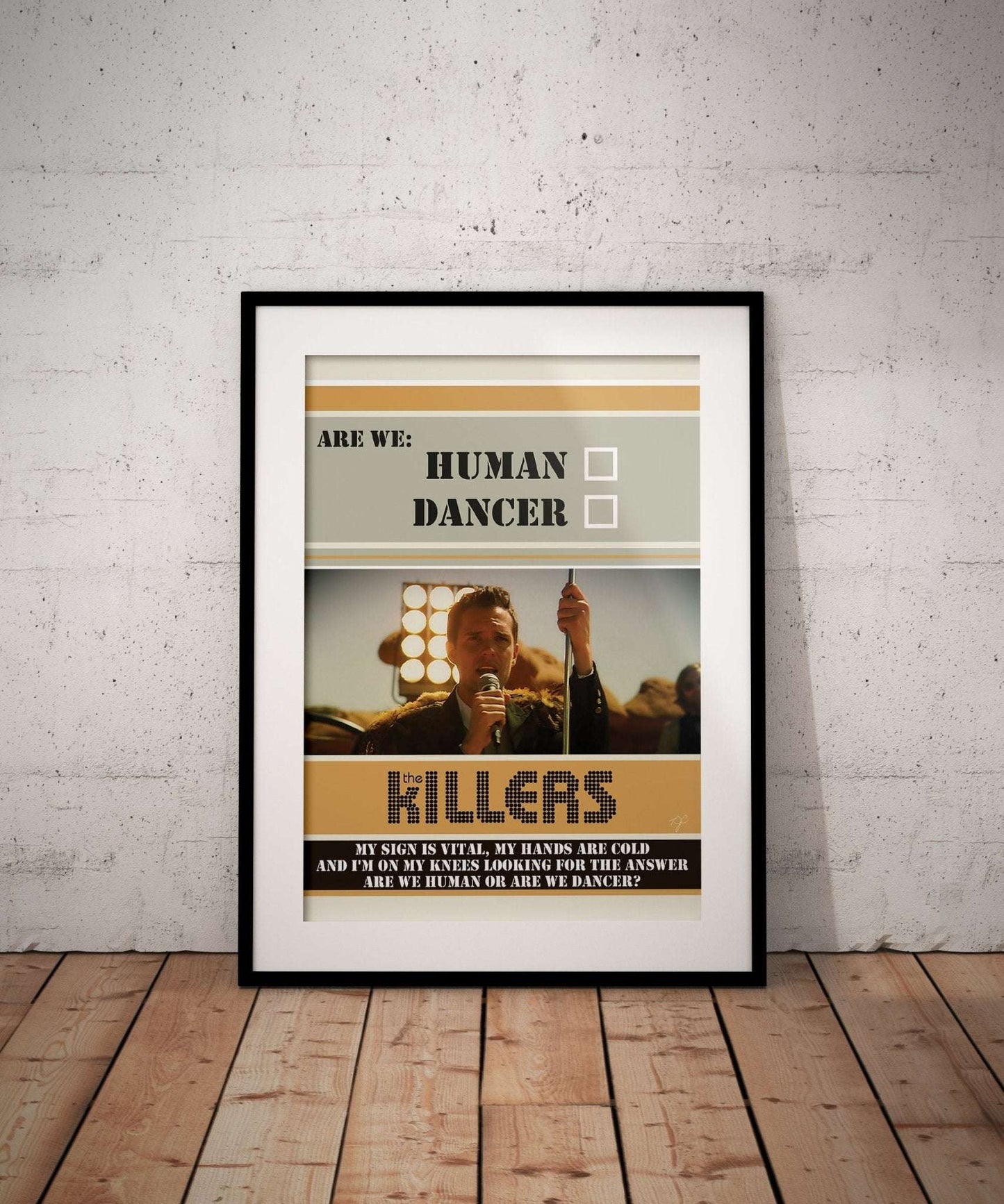 The Killers Human print - Striped Circle