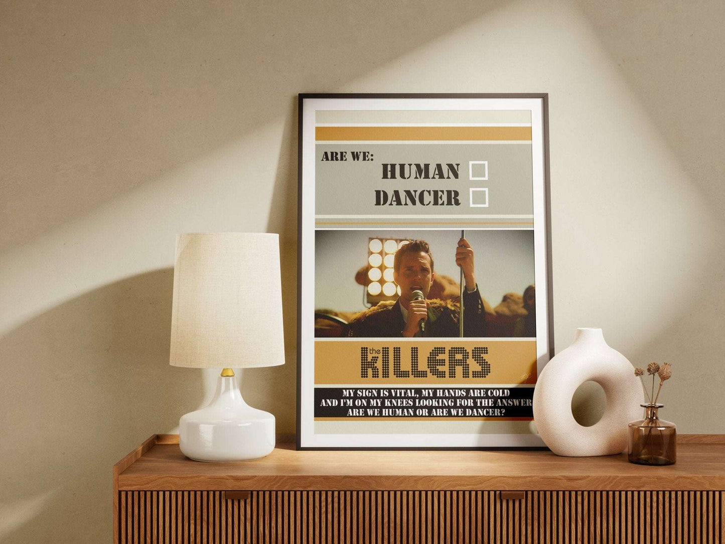 The Killers Human print - Striped Circle