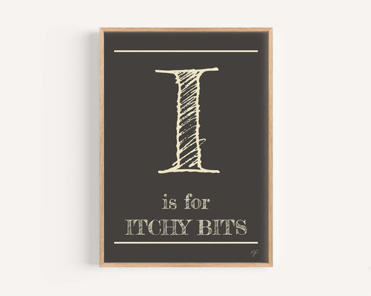 I is for... Alphabet Wall Art Print