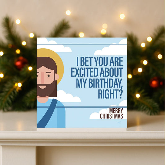 "Jesus's Birthday" - Greeting Card