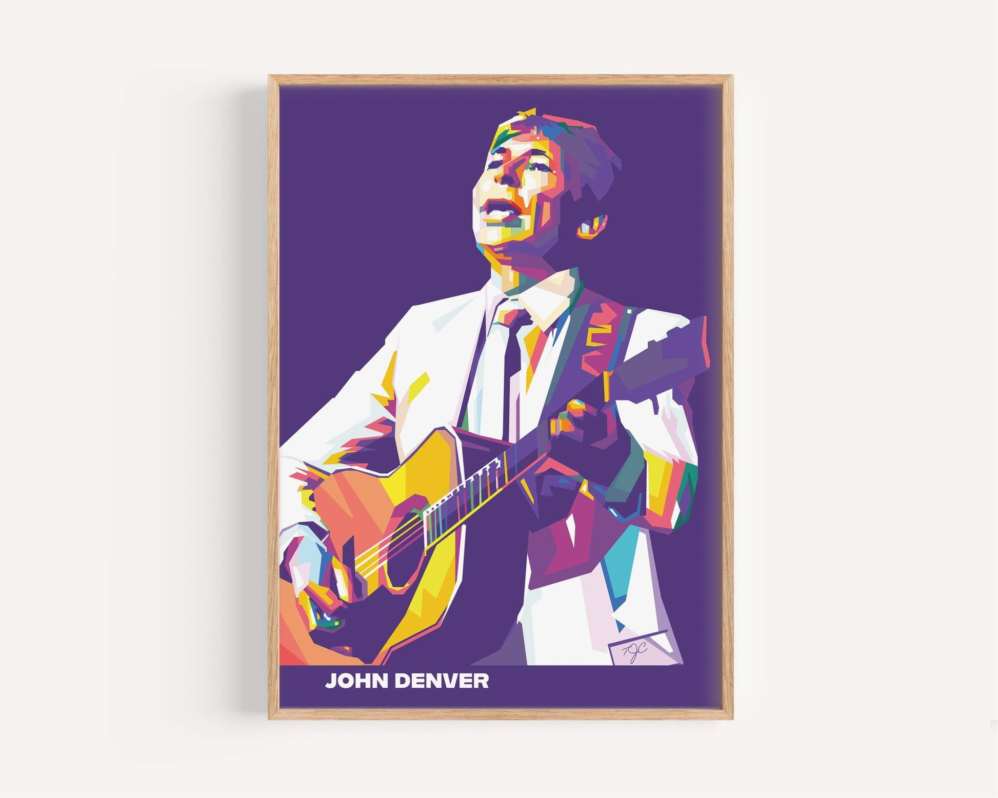 John Denver print produced on high quality matte luxury fine art paper