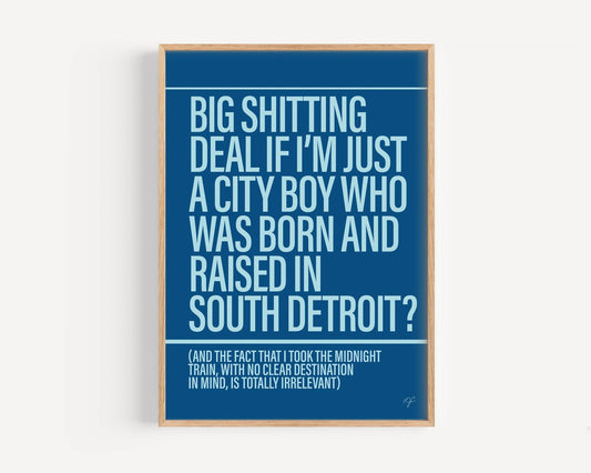 Don't Stop Believin - City Boy - Framed Print