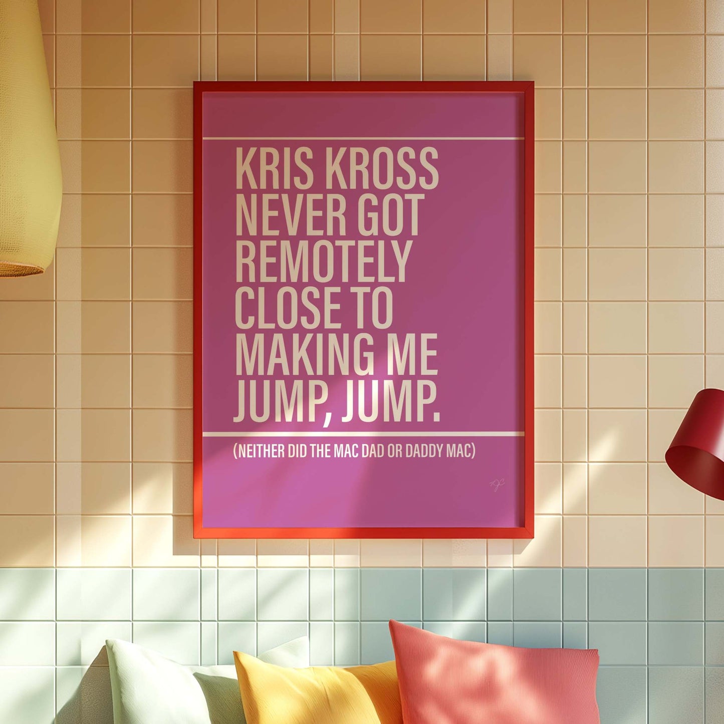 Kris Kross Jump - Framed Print