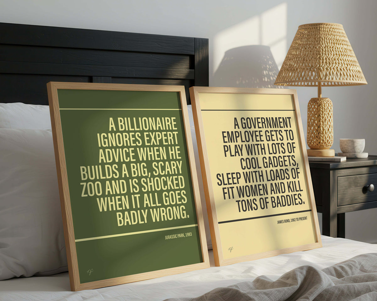 Jurassic Park Alternative TV and Film Print | UK Wall Art