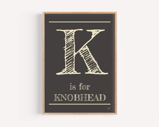 K is for... Alphabet Wall Art Print