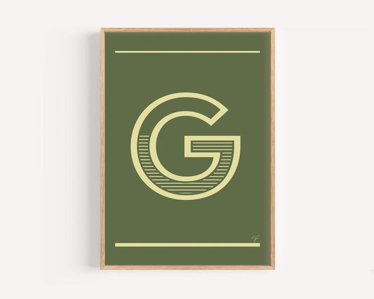 "G" – The Alphabet Print Collection