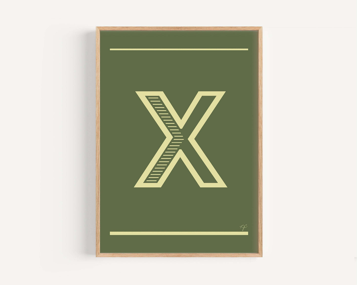"X" – The Alphabet Print Collection