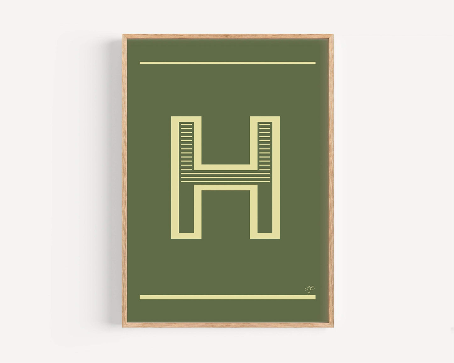 "H" – The Alphabet Print Collection