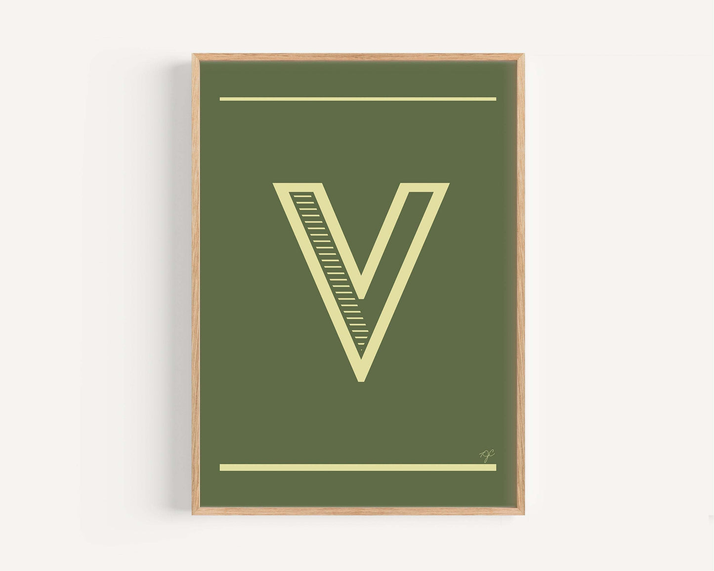 "V" – The Alphabet Print Collection