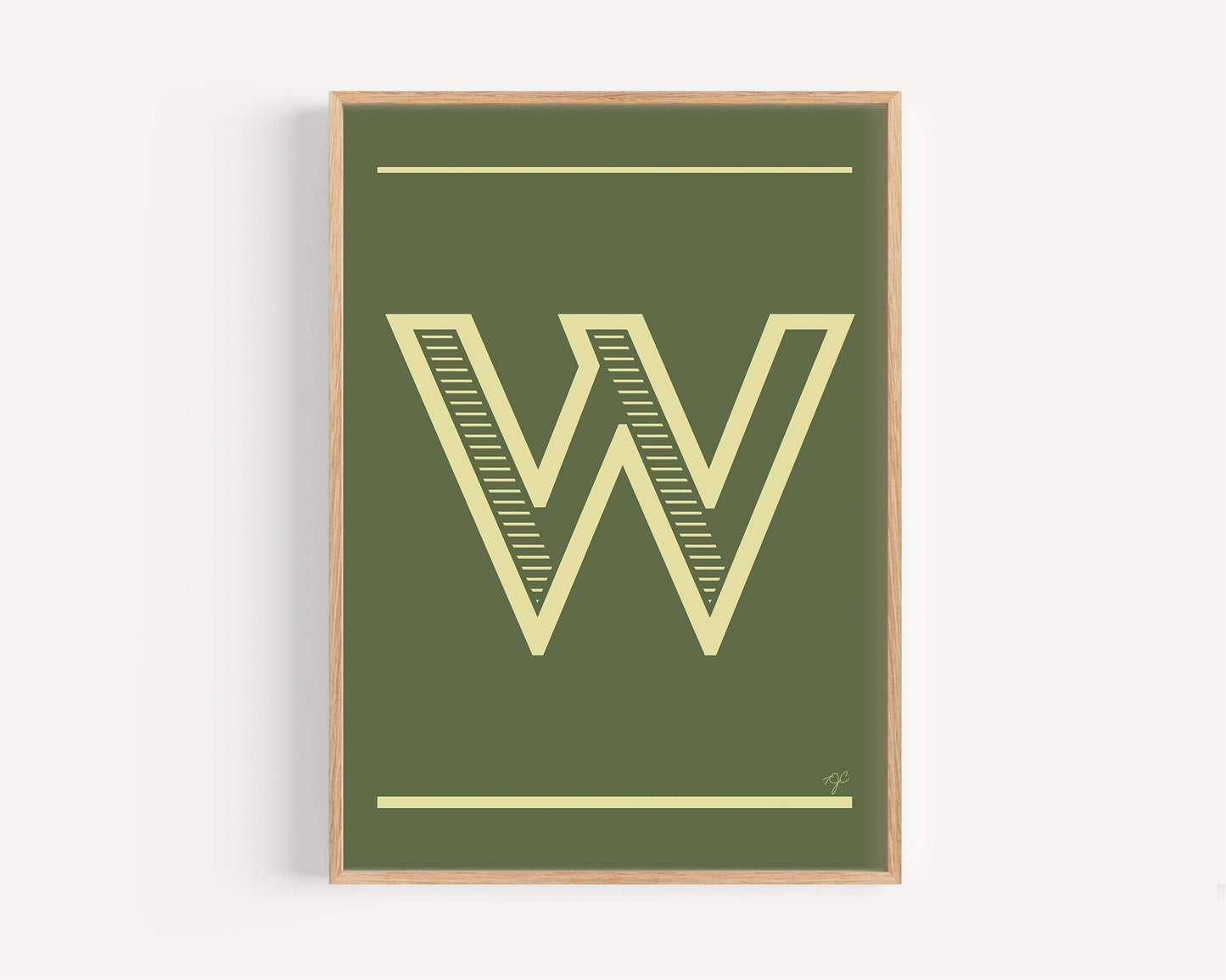 "W" – The Alphabet Print Collection