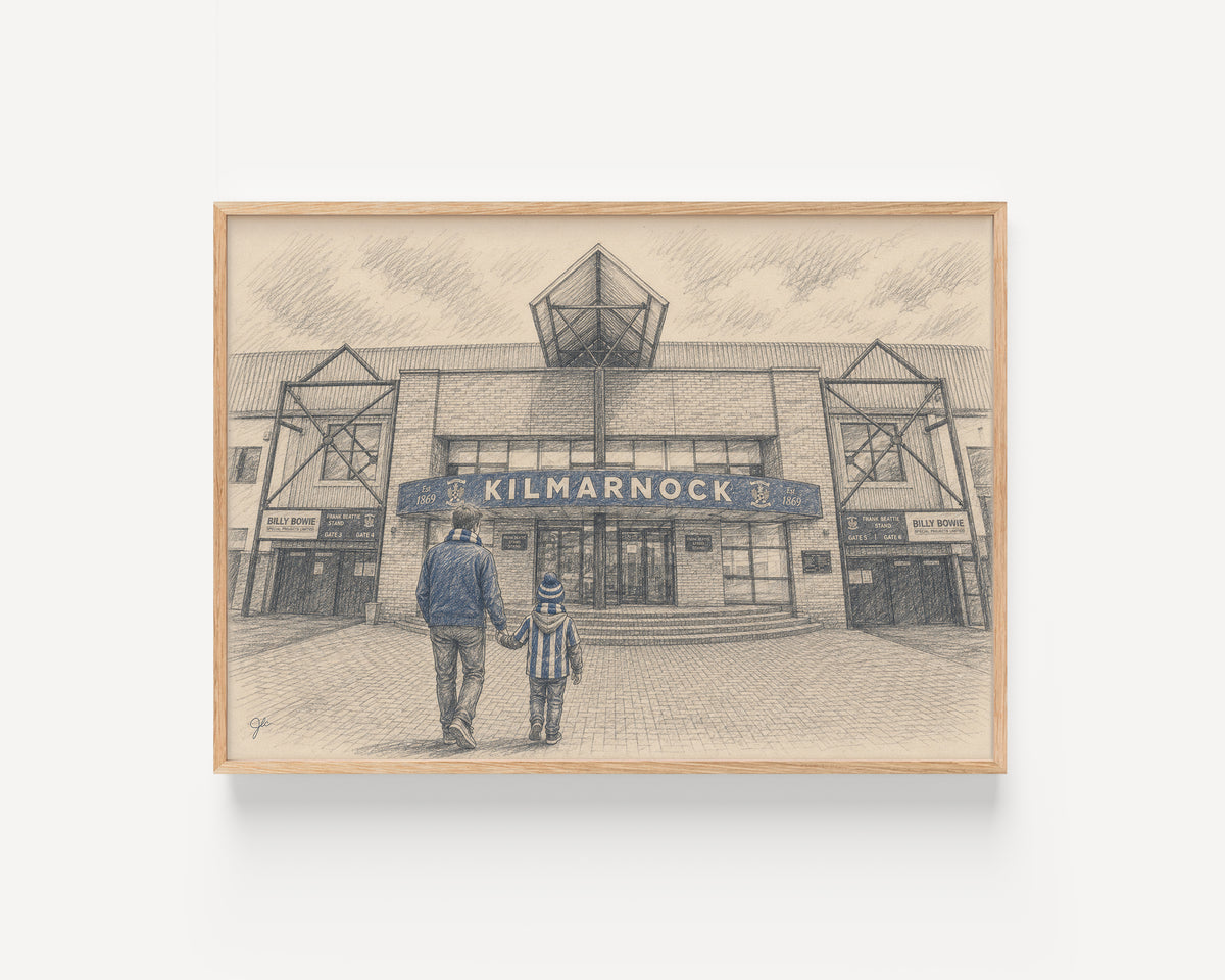Kilmarnock FC Rugby Park football wall art print