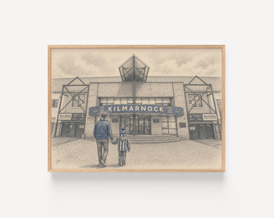 Kilmarnock FC Rugby Park football wall art print