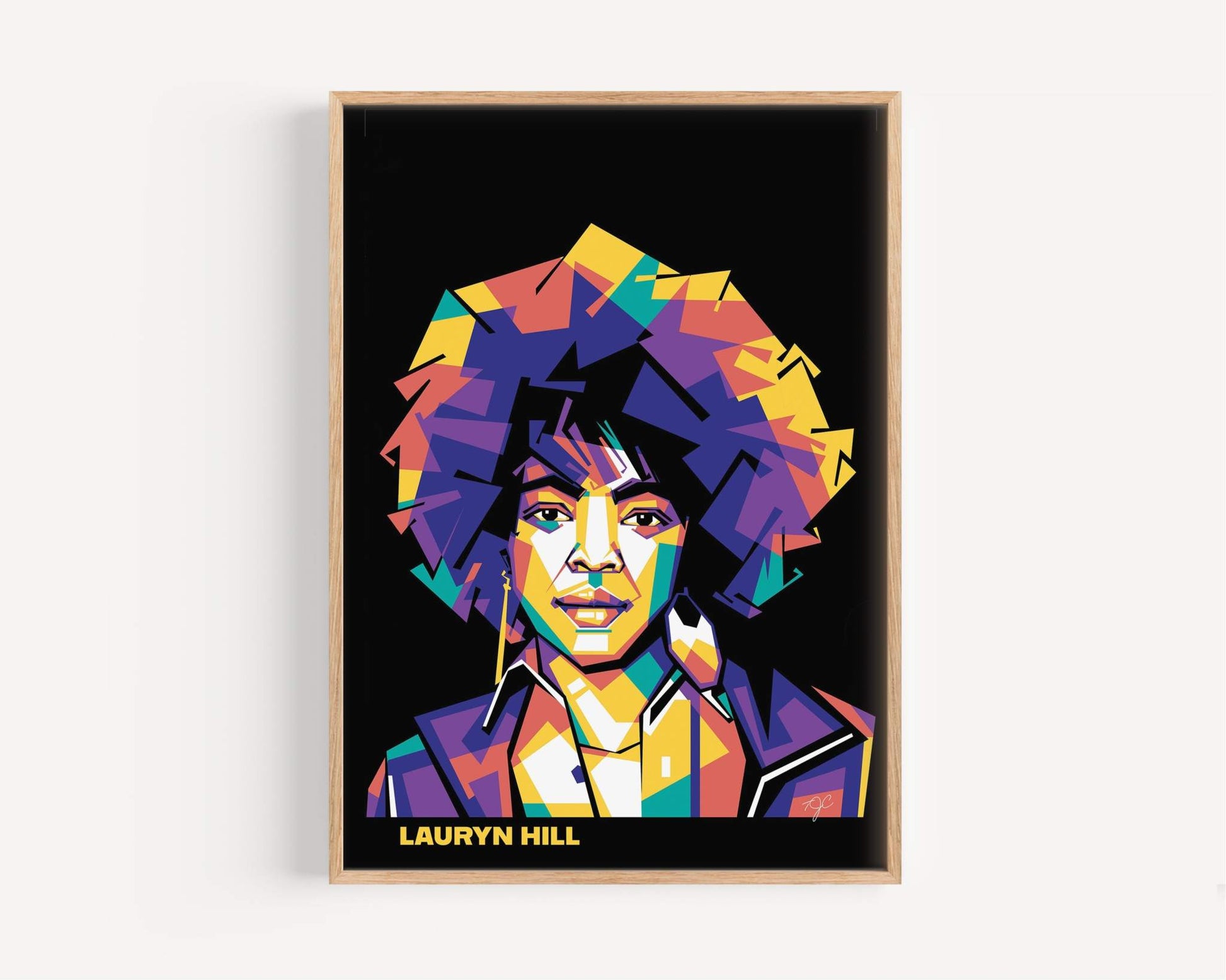 Lauryn Hill print produced on high quality matte luxury fine art paper