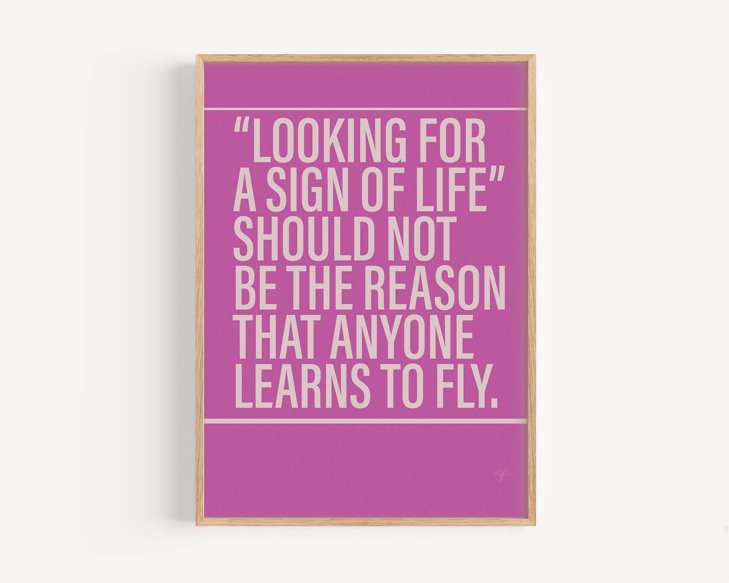 Learn to Fly Foo Fighters Alternative Lyrics Music Print | Song Lyric Wall Art UK | Striped Circle