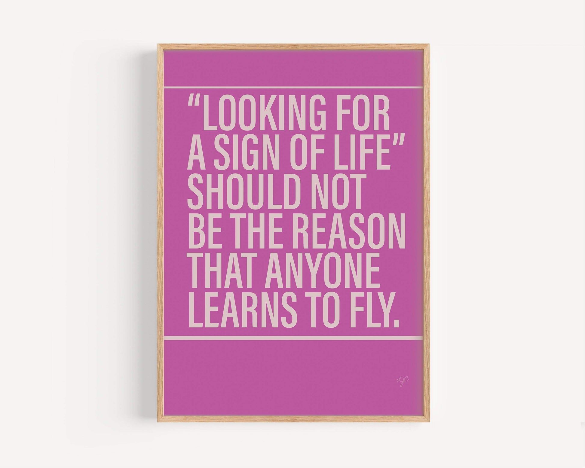 Learn to Fly Foo Fighters Alternative Lyrics Music Print | Song Lyric Wall Art UK | Striped Circle