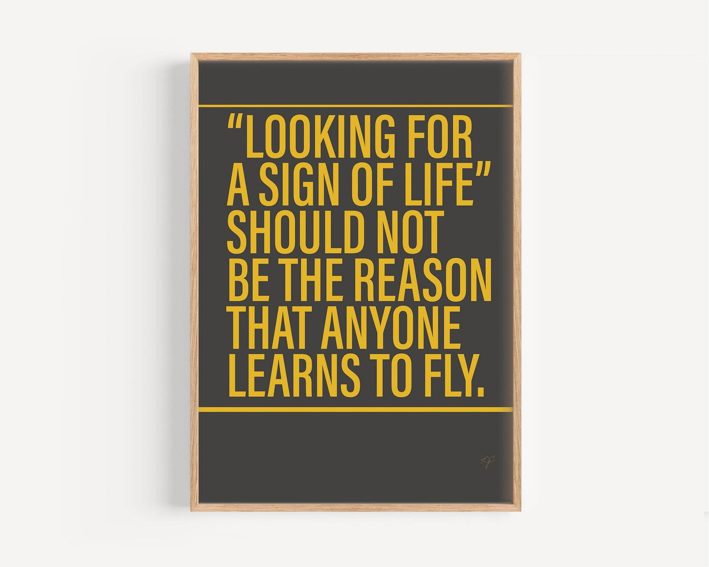 Learn to Fly Foo Fighters Alternative Lyrics Music Print | Song Lyric Wall Art UK | Striped Circle