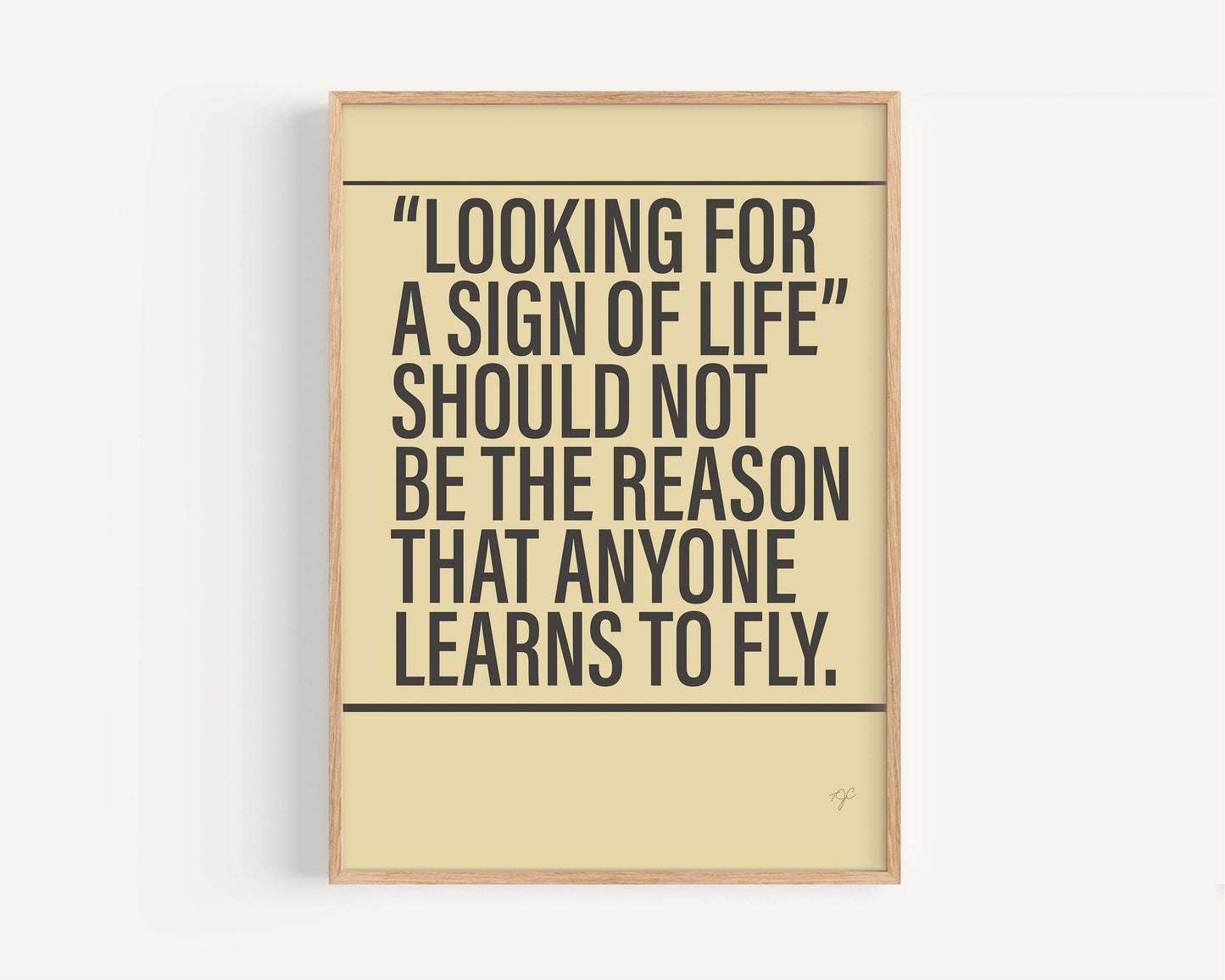 Learn to Fly Foo Fighters Alternative Lyrics Music Print | Song Lyric Wall Art UK | Striped Circle