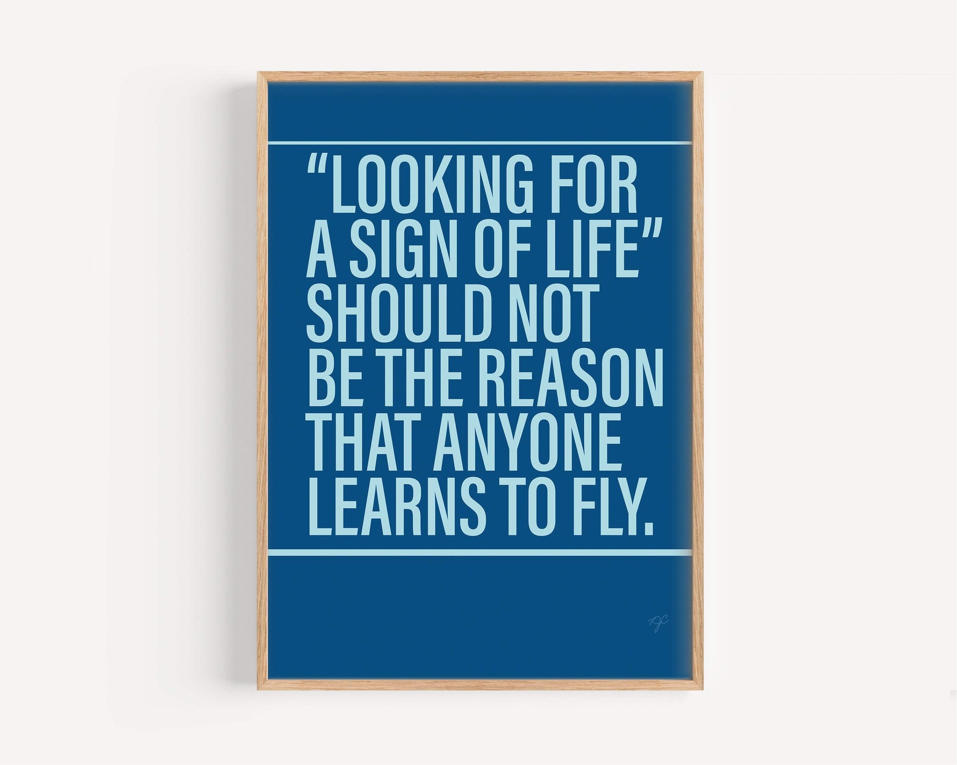 Learn to Fly Foo Fighters Alternative Lyrics Music Print | Song Lyric Wall Art UK | Striped Circle