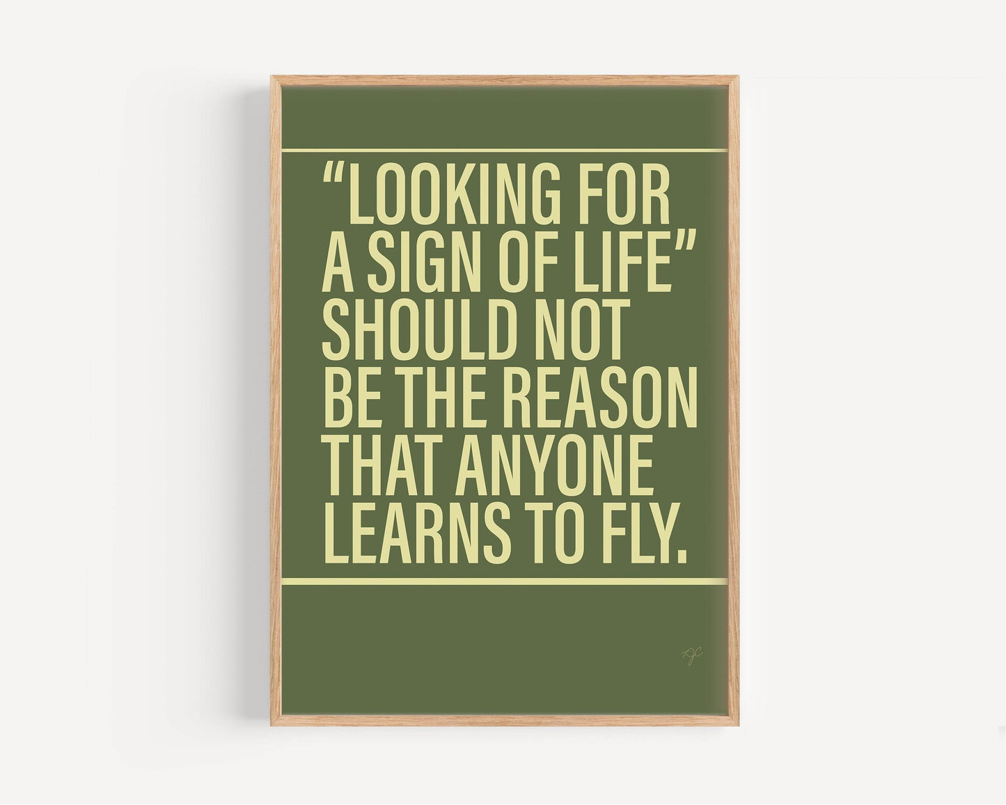 Learn to Fly Foo Fighters Alternative Lyrics Music Print | Song Lyric Wall Art UK | Striped Circle