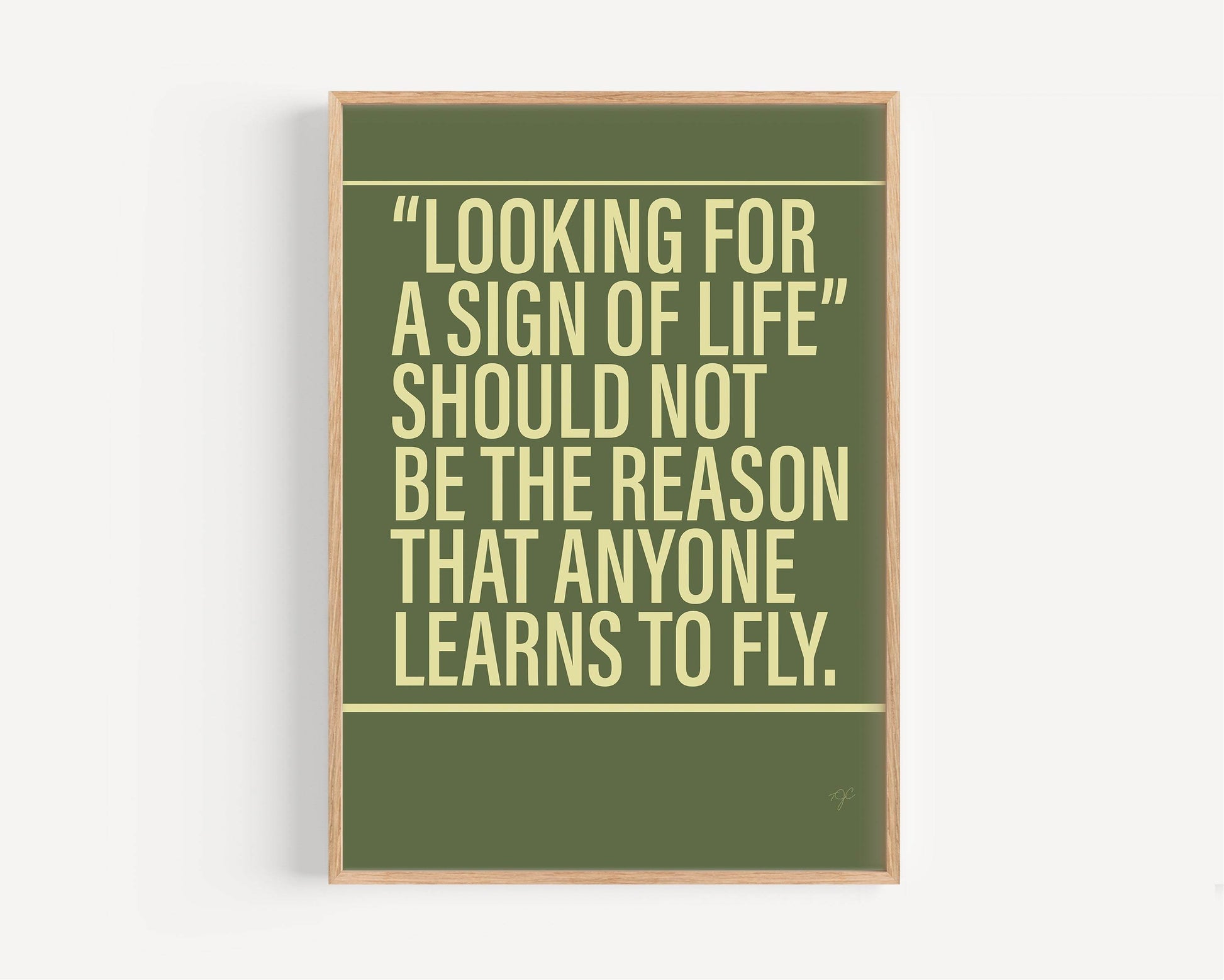 Learn to Fly Foo Fighters Alternative Lyrics Music Print | Song Lyric Wall Art UK | Striped Circle
