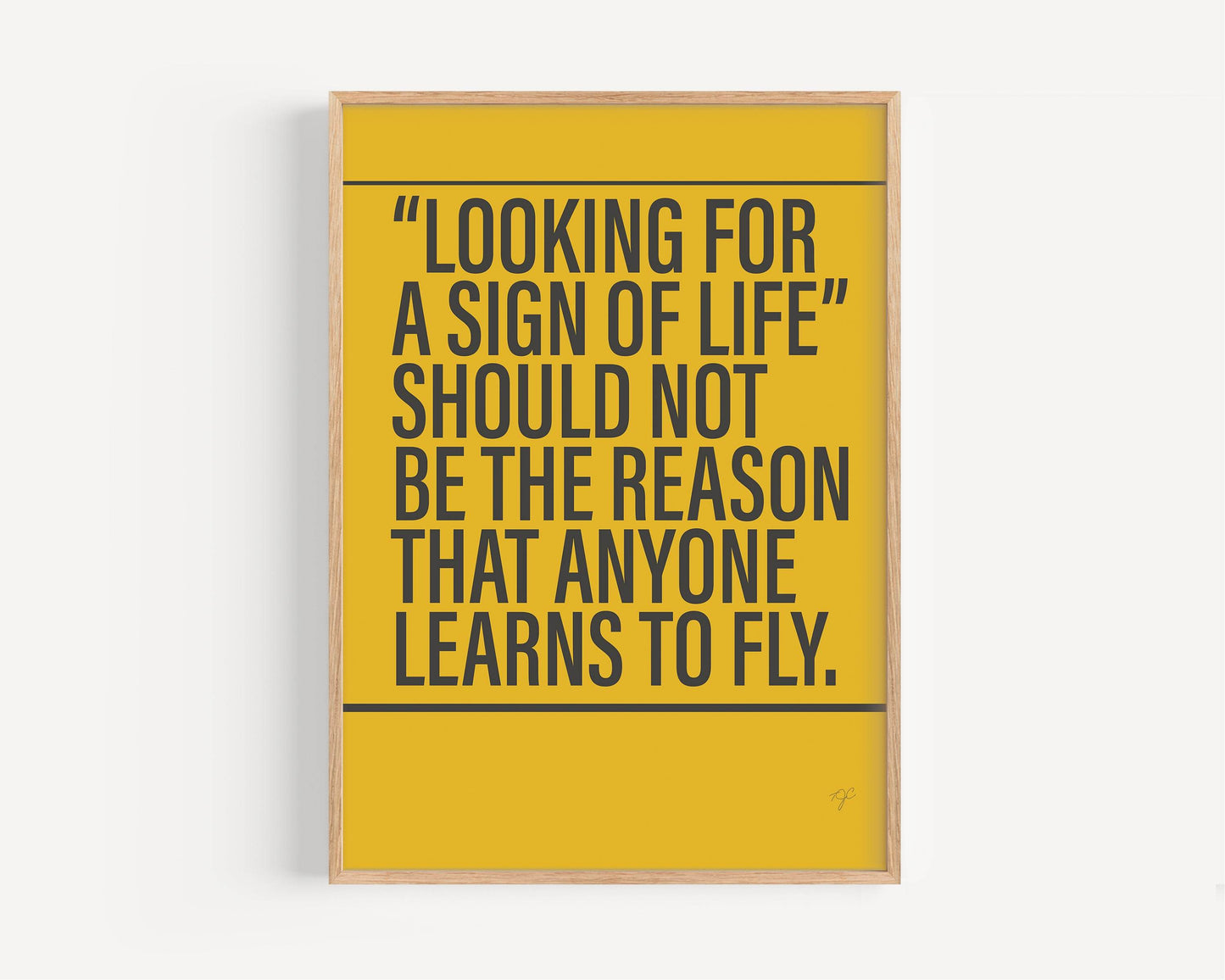 Learn to Fly Foo Fighters Alternative Lyrics Music Print | Song Lyric Wall Art UK | Striped Circle