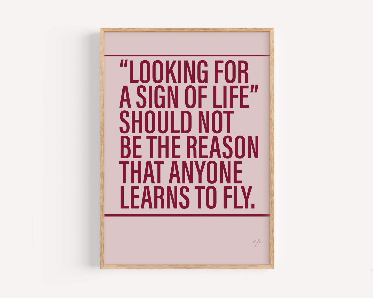 Learn to Fly Foo Fighters Alternative Lyrics Music Print | Song Lyric Wall Art UK | Striped Circle