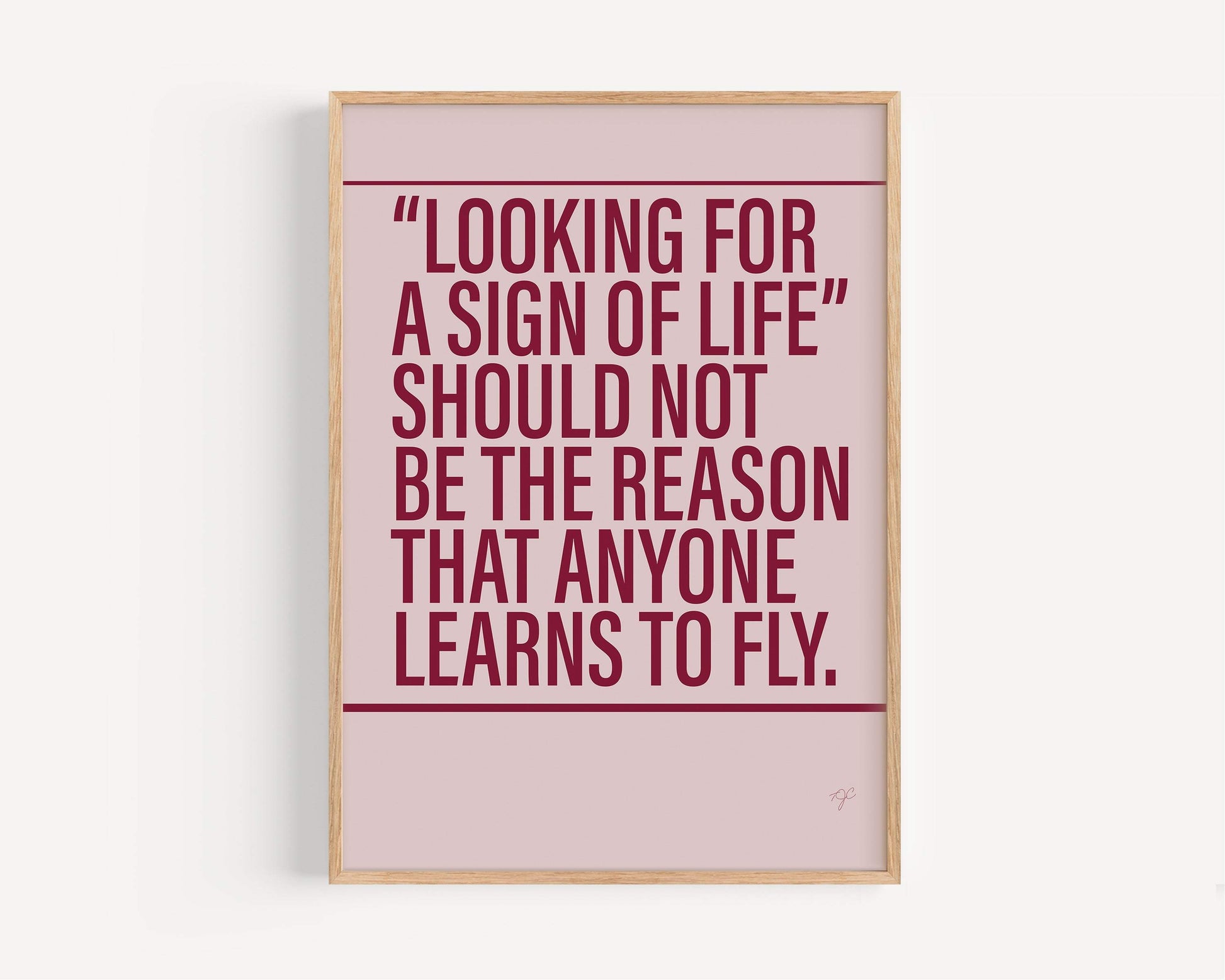 Learn to Fly Foo Fighters Alternative Lyrics Music Print | Song Lyric Wall Art UK | Striped Circle