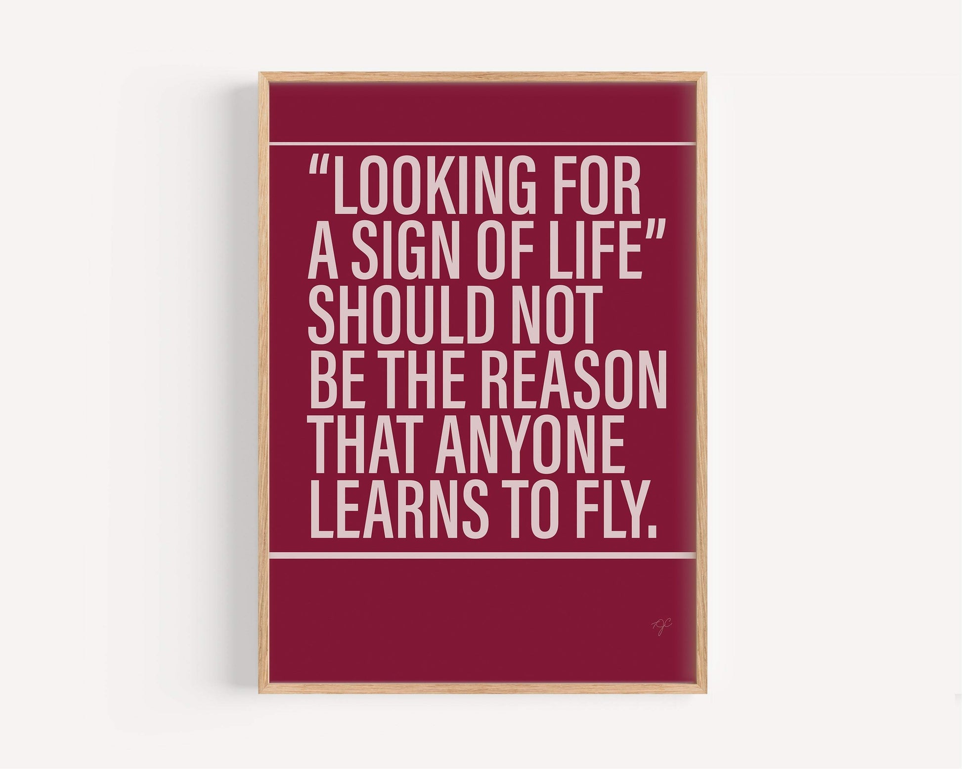 Learn to Fly Foo Fighters Alternative Lyrics Music Print | Song Lyric Wall Art UK | Striped Circle