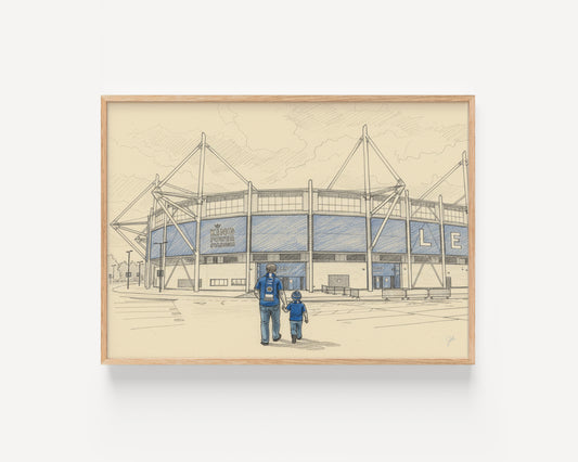 Leicester City FC King Power Stadium football wall art print