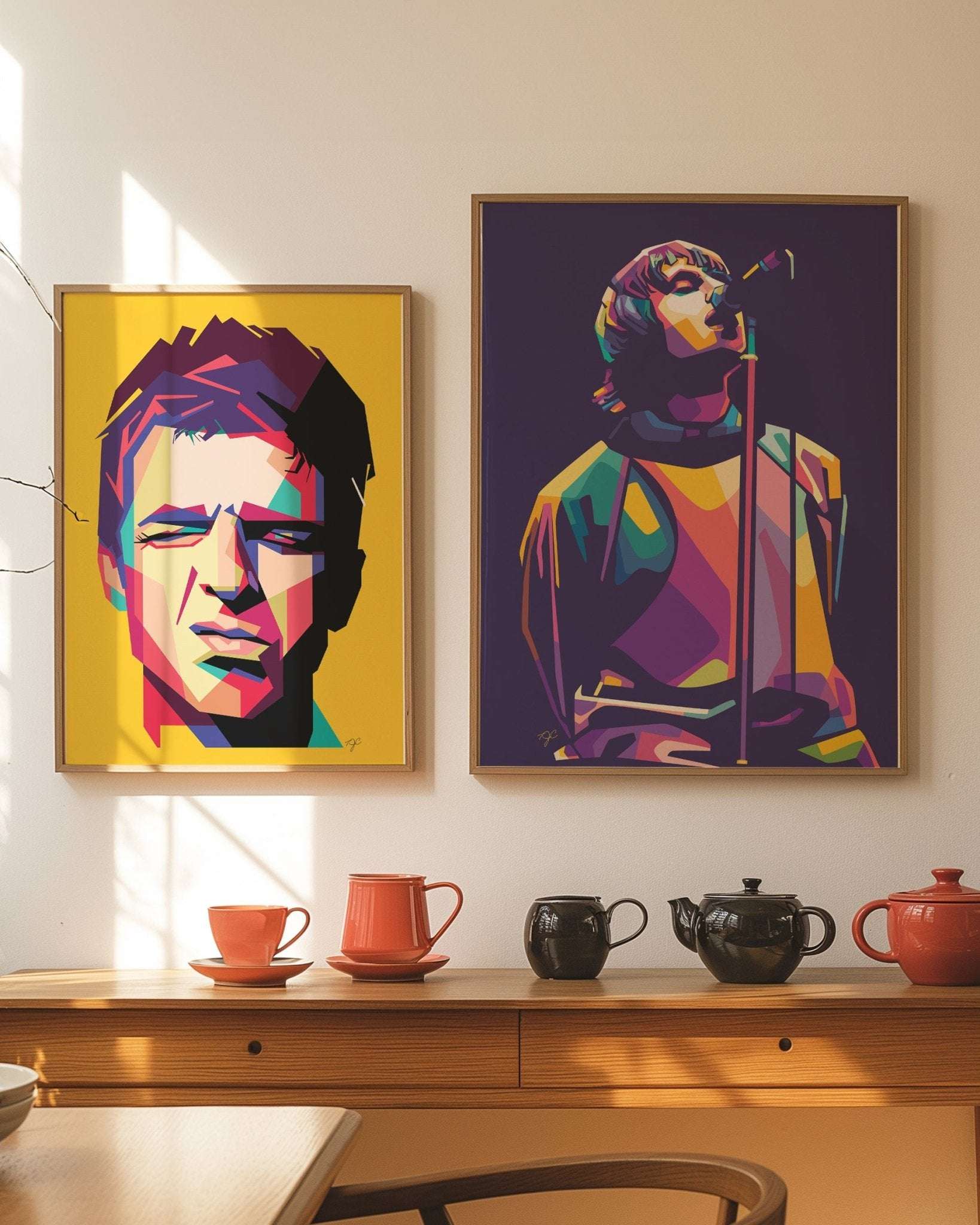 Noel Gallagher print - Striped Circle