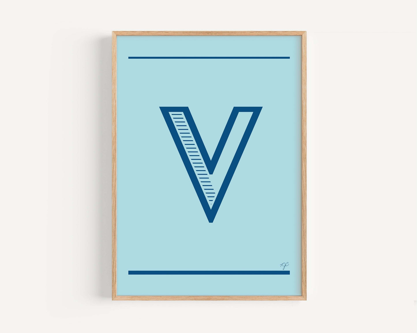 "V" – The Alphabet Print Collection
